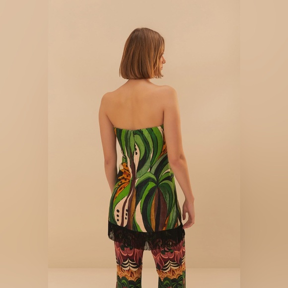 Farm Rio Green Coconut Tree Flow Top - Picture 6 of 8